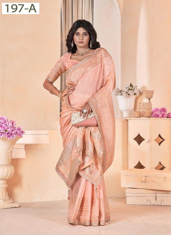 Sumitra 197 A To F Linen With Gota Coding Work Border Saree Orders In India