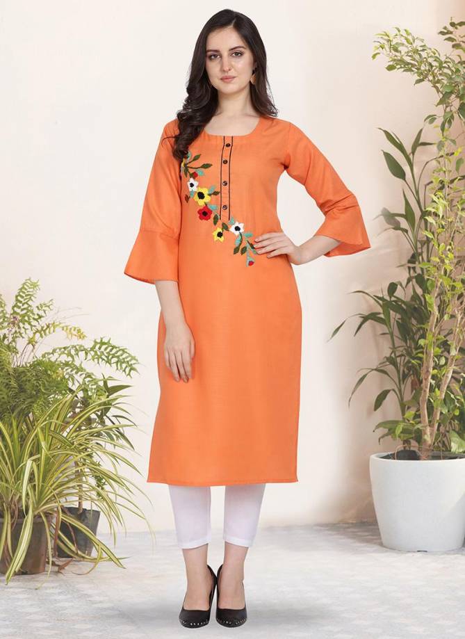 Kessi Handwork Cotton Silk Designer Reguar Wear Kurtis Collection