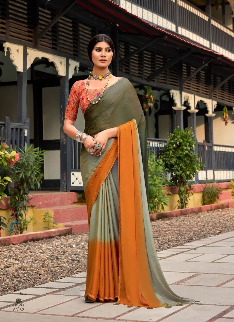 Aruna Vol 4 By Stavan Velvet Chiffon Designer Wear Saree Orders In India