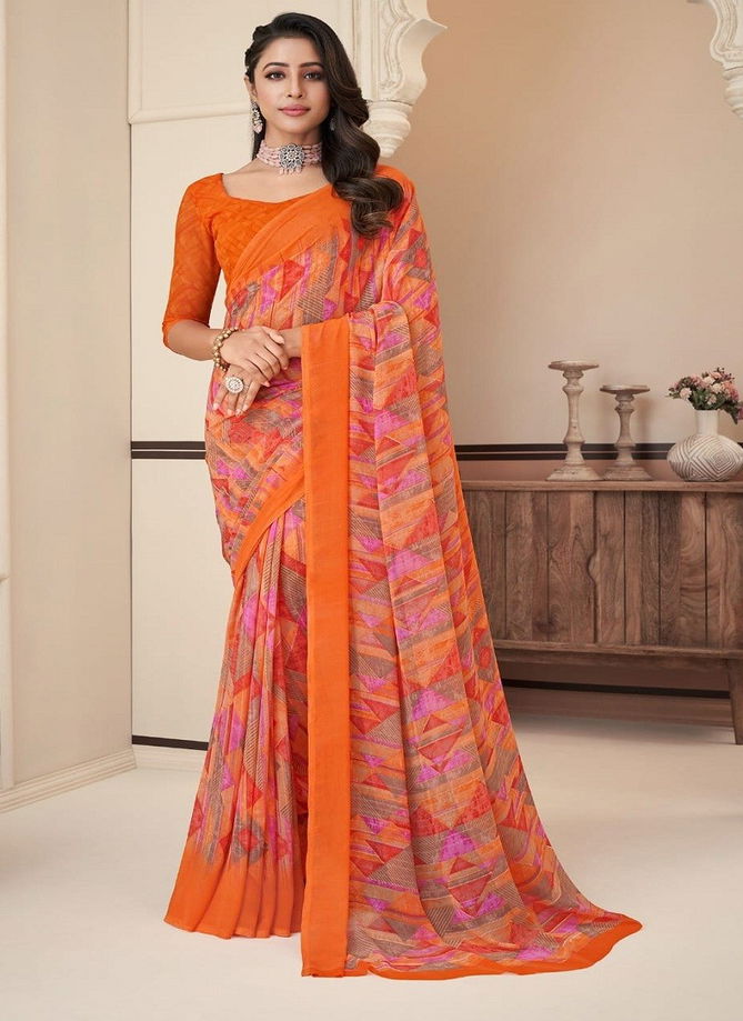 Raga Georgette Vol 7 By Ruchi Smooth Georgette Printed Saree Catalog