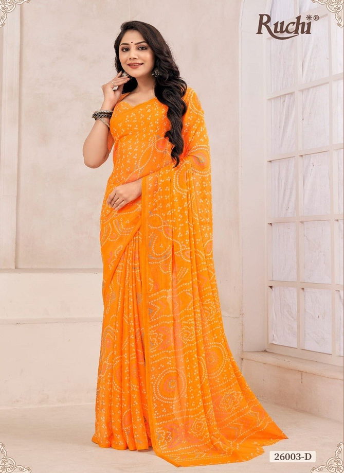 Star Chiffon 130 By Ruchi Chiffon Printed Saree Catalog