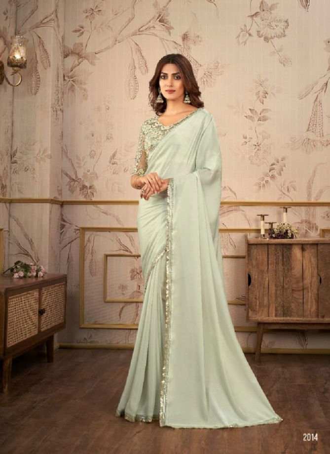 Kaina By Anmol Satin Organza Designer Saree Catalog