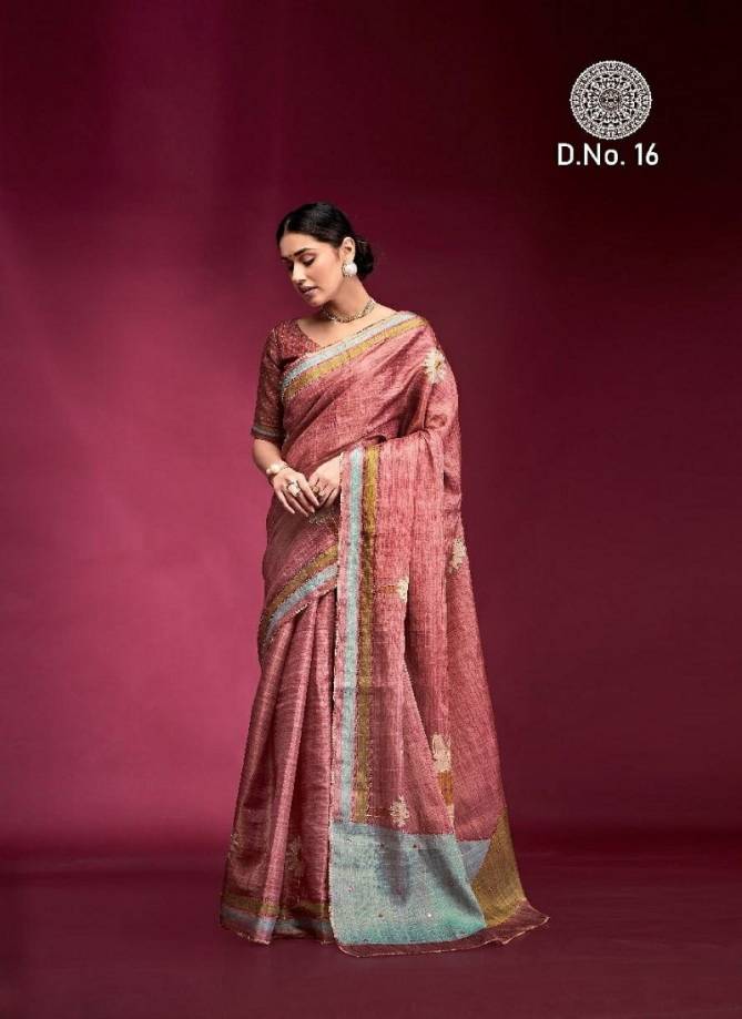 Dazzling By Kala Jamun Pure Tusser Wedding Wear Saree Wholesale In India