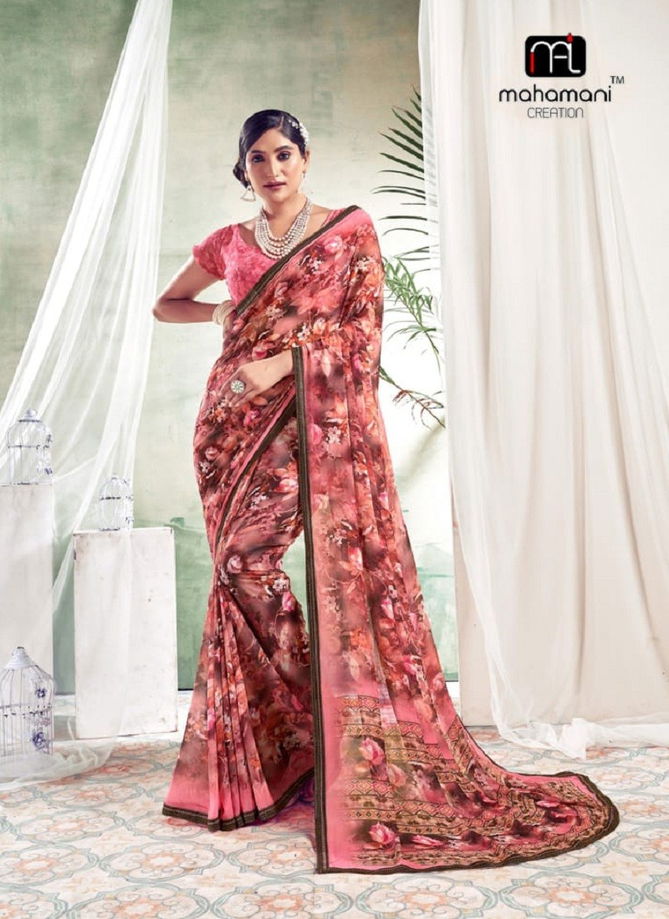 Colours By Mahamani Creation Daily Wear Printed Heavy waitless Saree Orders in India