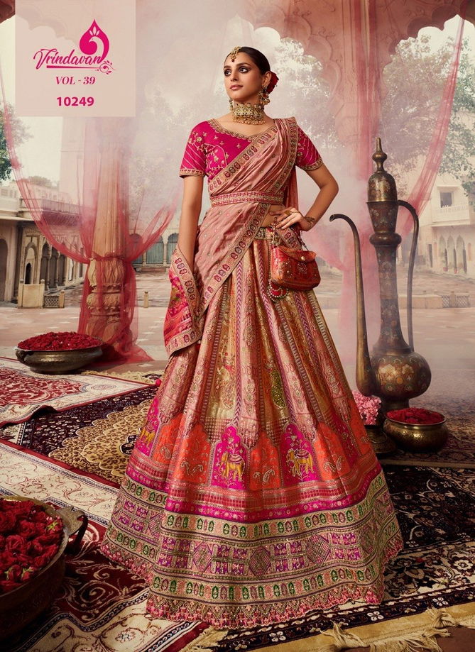 Vrindavan Vol 39 By Royal Banarasi Silk Designer Lehenga Choli Catalog