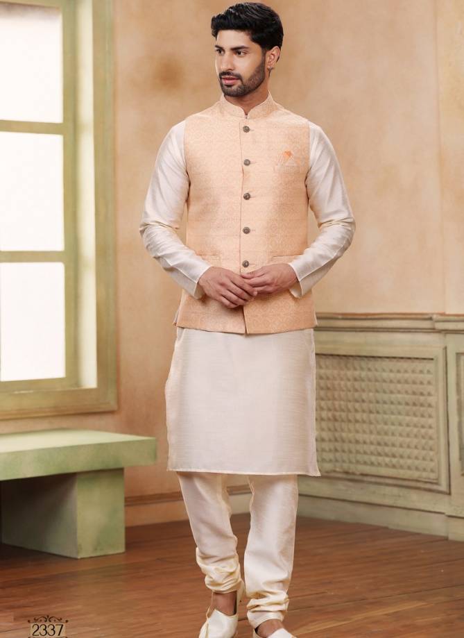 1576 Occasion Wear Mens Modi Jacket Kurta Pajama Catalog