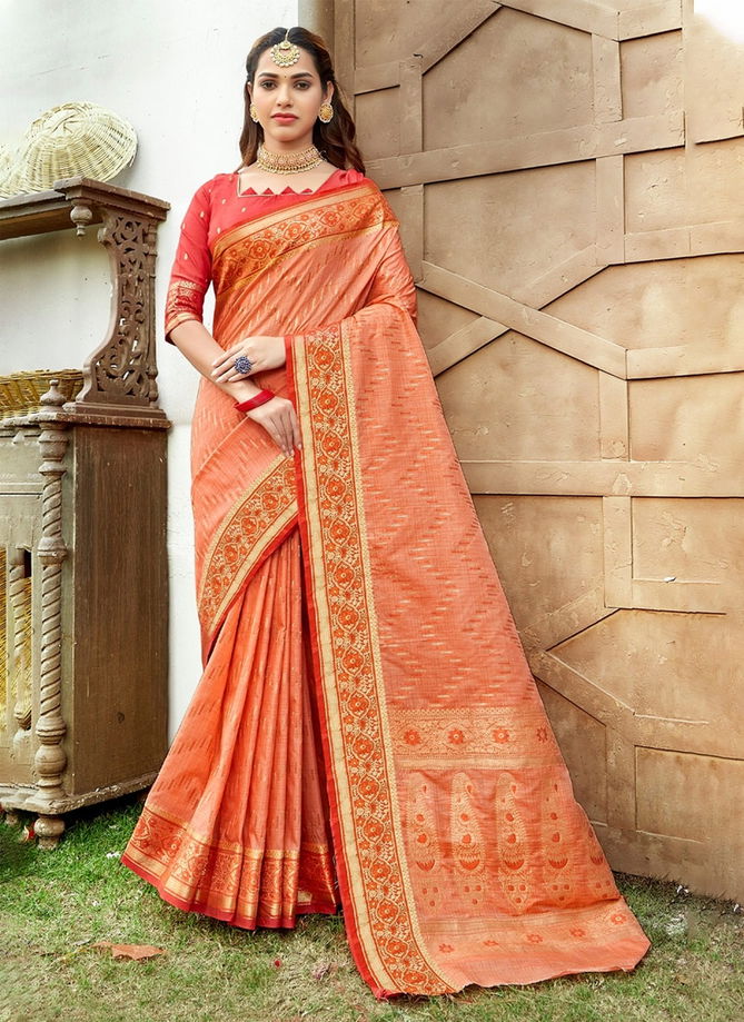 Aadya By Sangam 1001 To 1006 Silk Sarees Catalog