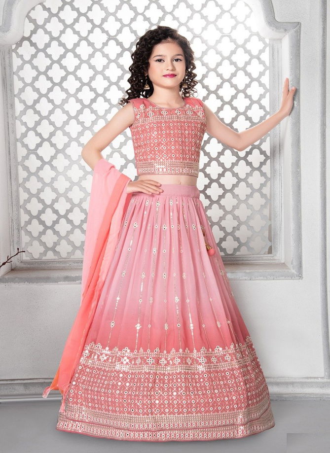 Peach Colour Alka Vol 39 Girls Wear Catalog 271