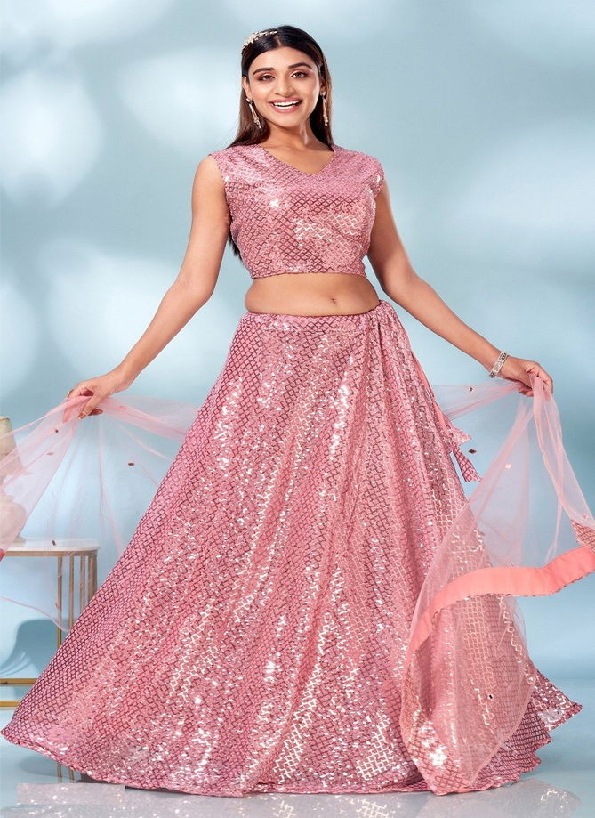 Peach Colour Amoha C1919 Colors Party Wear Lehenga Choli Catalog C 1919 D