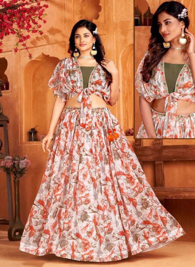 Canvas Party Wear Wholesale Indowestern Lehenga Choli Catalog