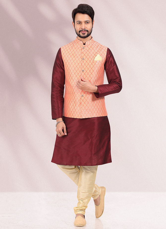 Function Wear Wholesale Modi Jacket Kurta Pajama Catalog