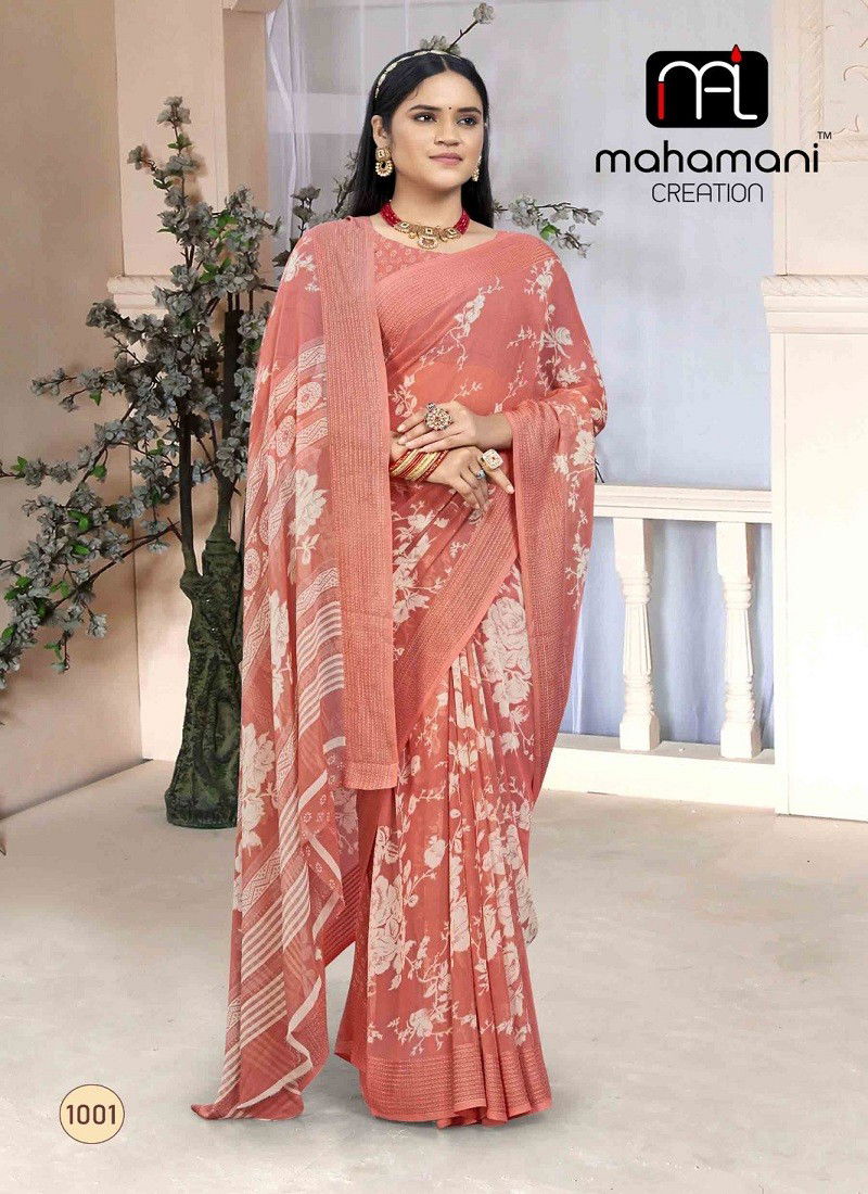 Jaya Vol 1 By Mahamani Creation Printed Saree Wholesalers In Delhi