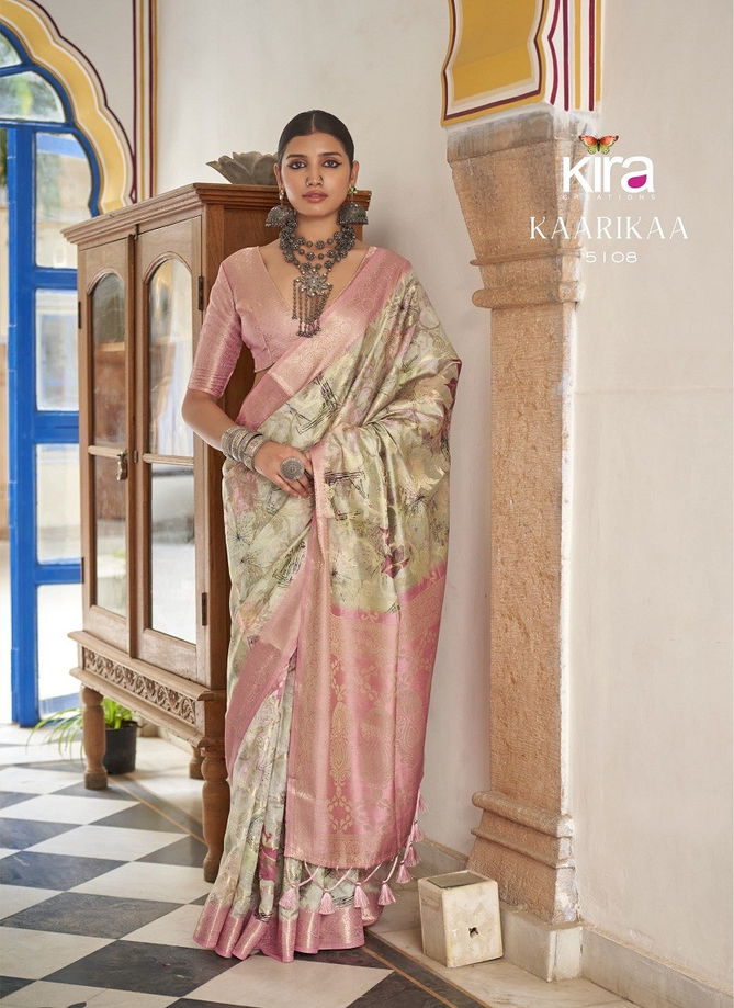 Kaarika By Kira Soft Cotton Silk Printed Saree Orders In India