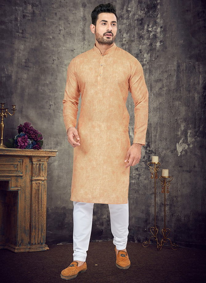 Peach Colour Outluk 105 Function Wear Wholesale Kurta Pajama 105005