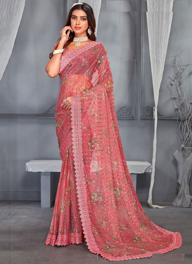 Rudra Designer Party Wear Sarees Catalog