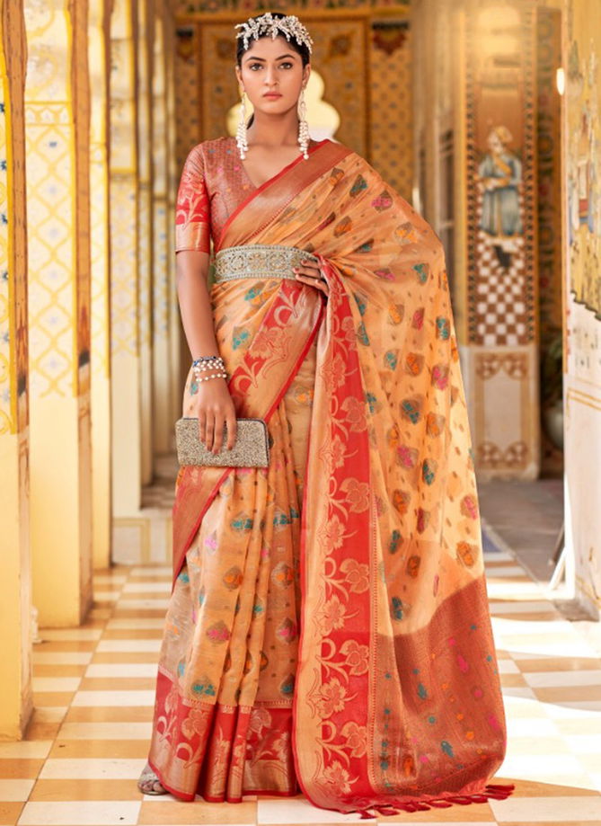 Sanskriti The Fabrica Wedding Wear Wholesale Printed Sarees Catalog