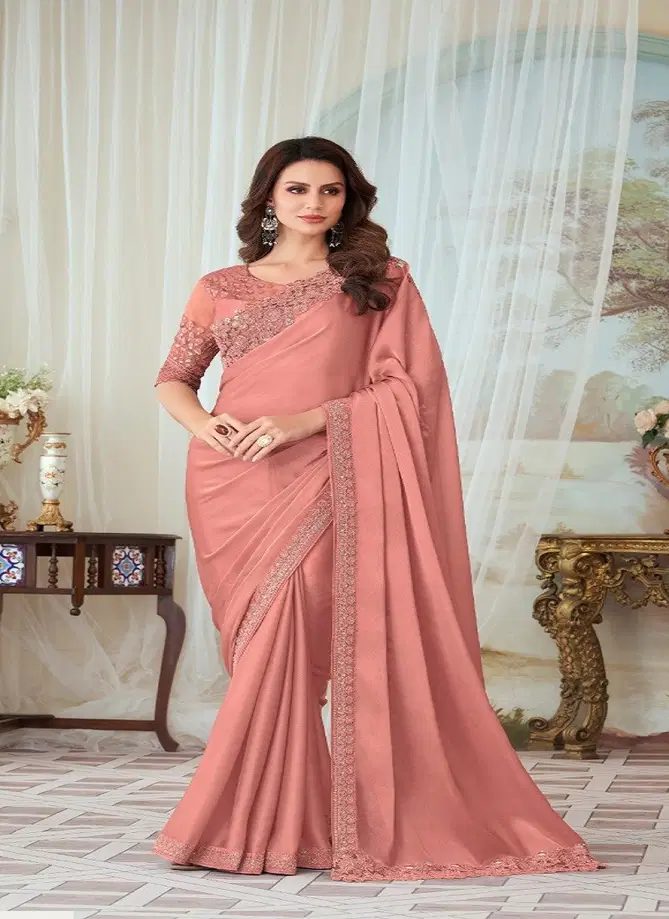 Tfh Glorious Silk Party Wear Saree Catalog