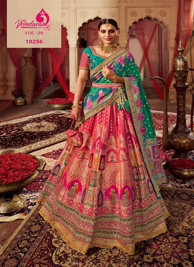 Vrindavan Vol 39 By Royal Banarasi Silk Designer Lehenga Choli Catalog