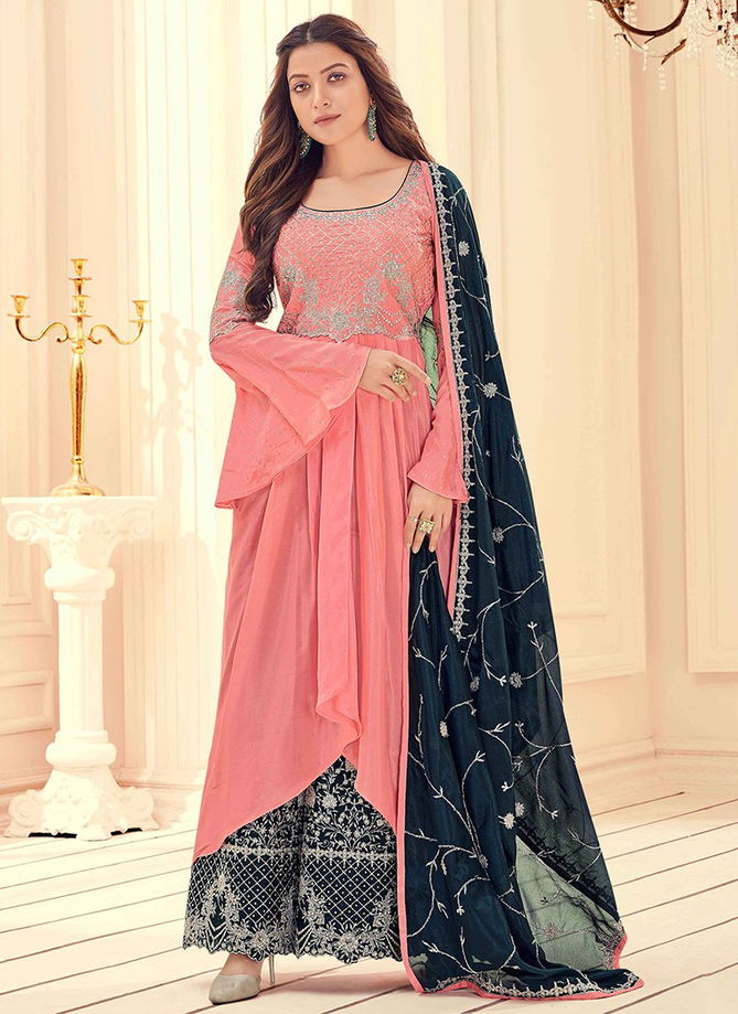 Honey Heavy Wedding Wear Wholesale Plazzo Suit 