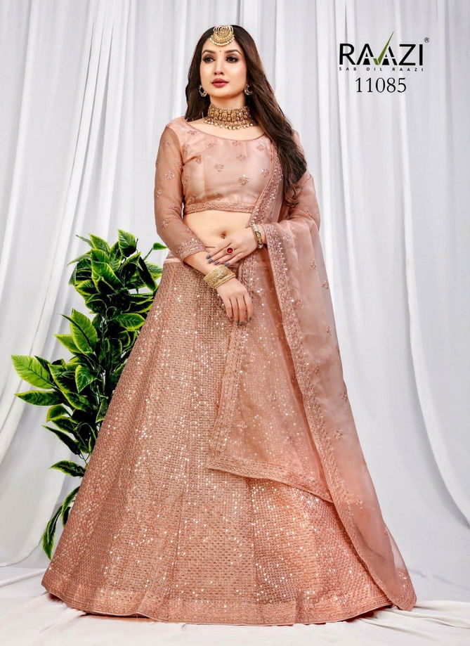 Peach Mahavesh By Rama Designer Lehenga Choli Catalog 11085