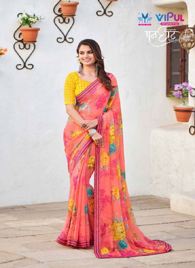 Panghat Vol 3 By Vipul Daily Wear Saree Catalog