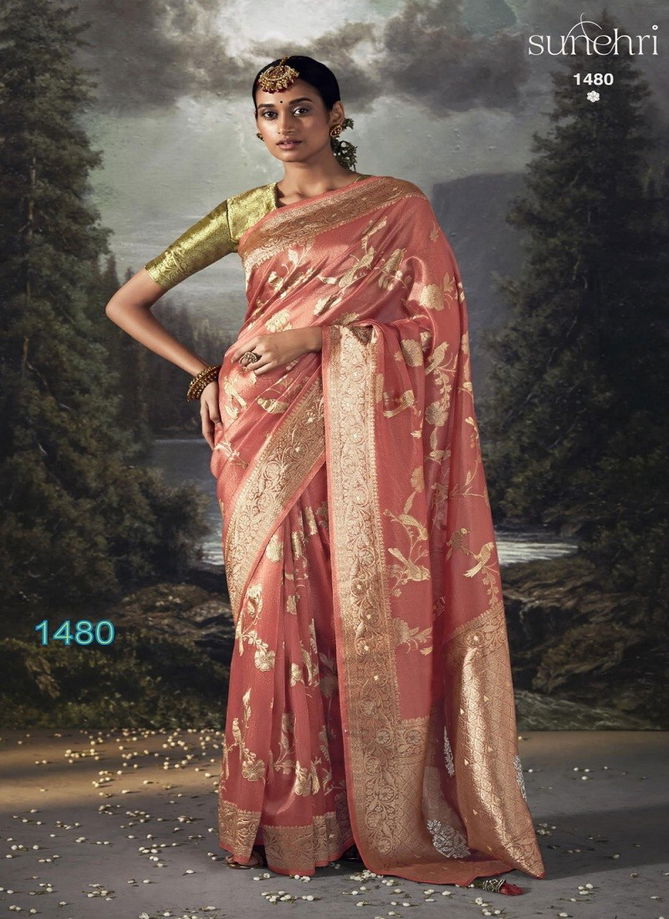 RaatRani By Kimora Organza Banarasi Designer Saree Catalog