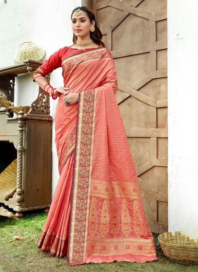 Aadya By Sangam 1001 To 1006 Silk Sarees Catalog