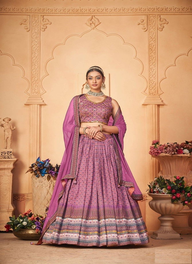 Pink Colour Aakrut Vol 5 Designer Lehenga choli Catalog 5005