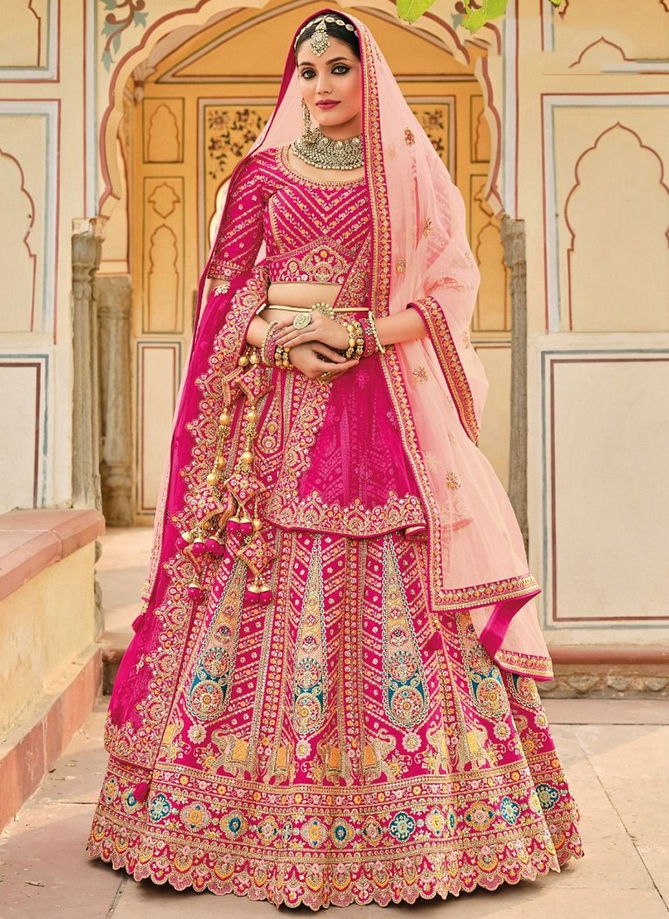 Pink Colour Aanara 2 wholesale Bridal Lehenga Choli Catalog AA 112