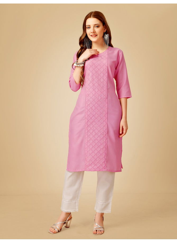 Pink Colour Aaradhna 1051 Kurti With Bottom Catalog 5