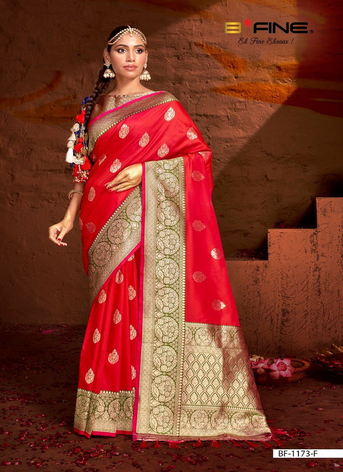 B Fine Joshita Silk Wedding Wear Saree Wholesale Shop In Surat