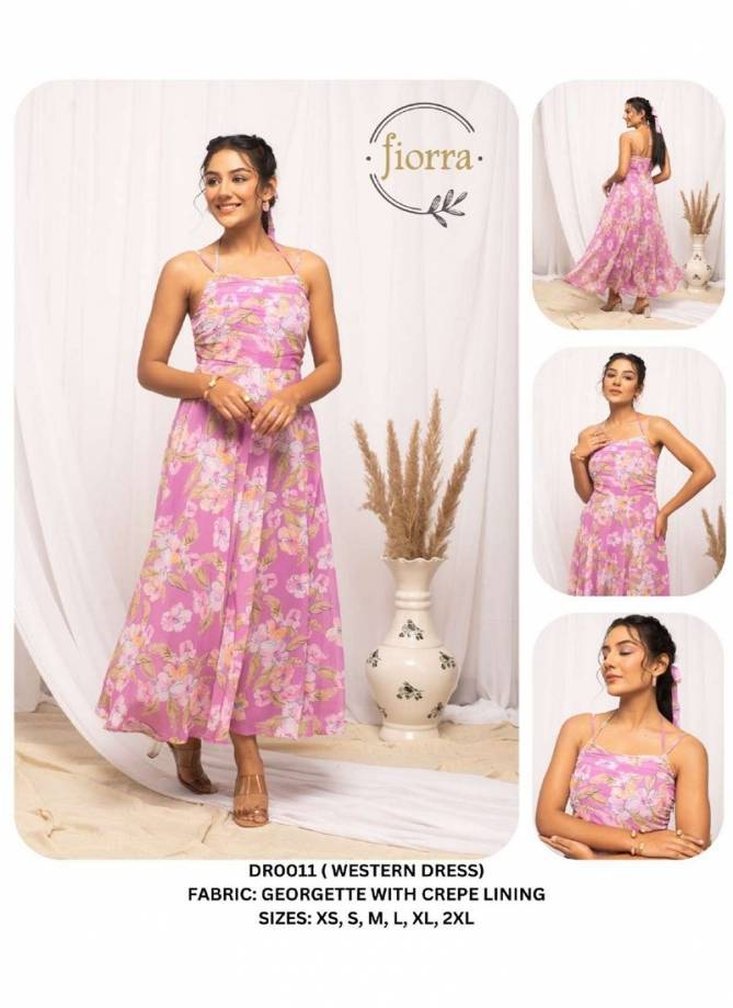 Fiorra DR0000 01 Party Wear Ladies One Piece Western Dress Wholesalers In Delhi