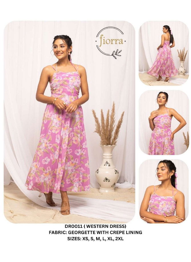 Fiorra DR0000 01 Party Wear Ladies One Piece Western Dress Wholesalers In Delhi