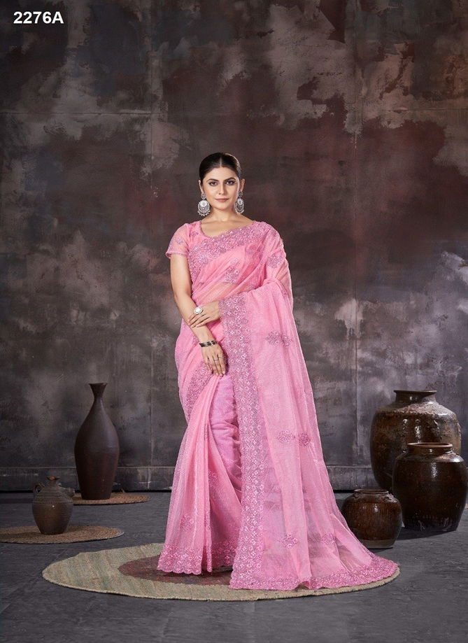 Jayshree 2276 A TO D Organza Net Designer Saree Wholesale In India