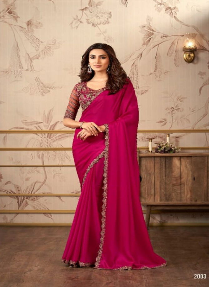 Kaina By Anmol Satin Organza Designer Saree Catalog