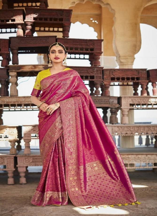 Kanjivaram By Kimora 92 To 100 Silk Sarees Catalog