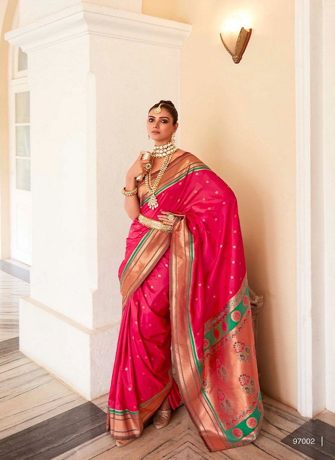 Kiya Paithani Silk By Rajpath Peshwai Paithani Silk Designer Saree Catalog