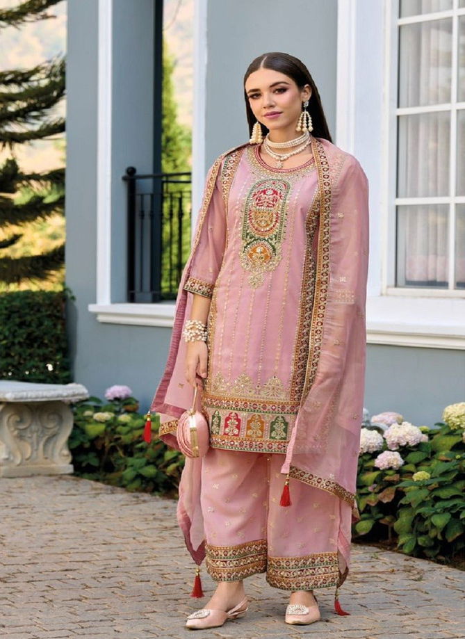 Mayram By Eba Simar Organza Embroidery Readymade Plazzo Suits Orders In India