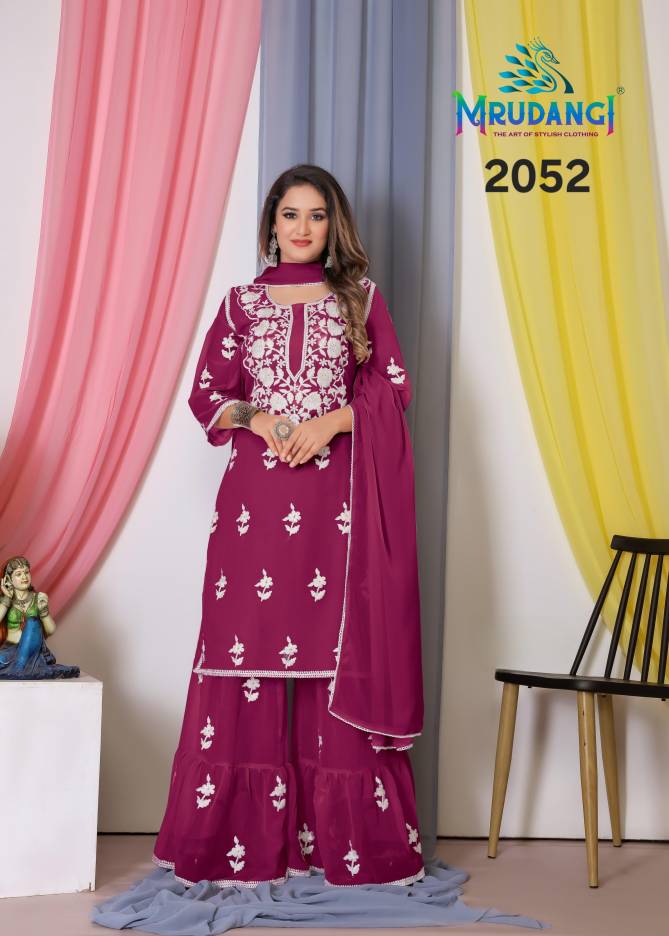 Noor 2 By Mrudangi Georgette Readymade Sharara Suits Wholesale Market In Surat