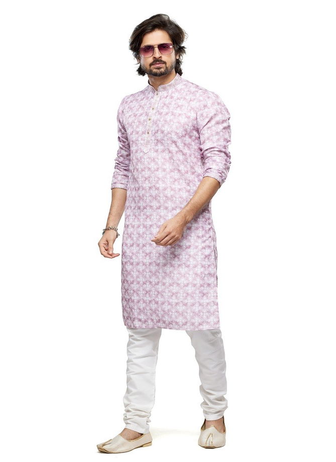 Occasion Mens Wear Designer Printed Stright Kurta Pajama Wholesale Shop In Surat