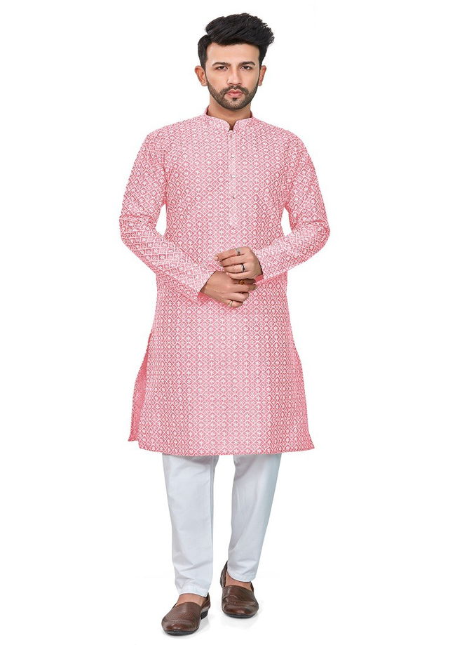 Pink Colour RFSK 0013 Kurta Pajama Catalog 11