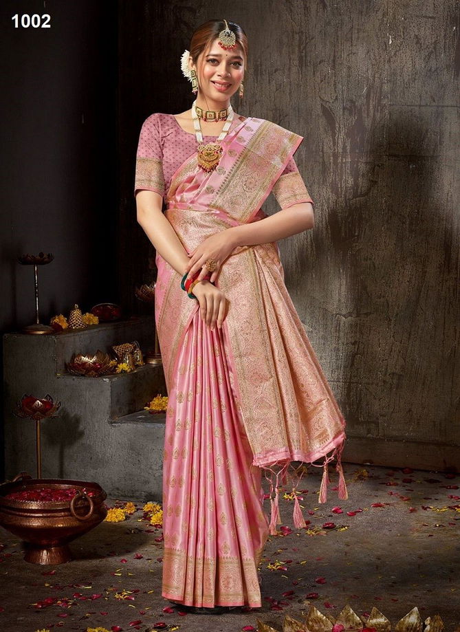 Rishta By Sangam Banarasi Silk Designer Saree Catalog