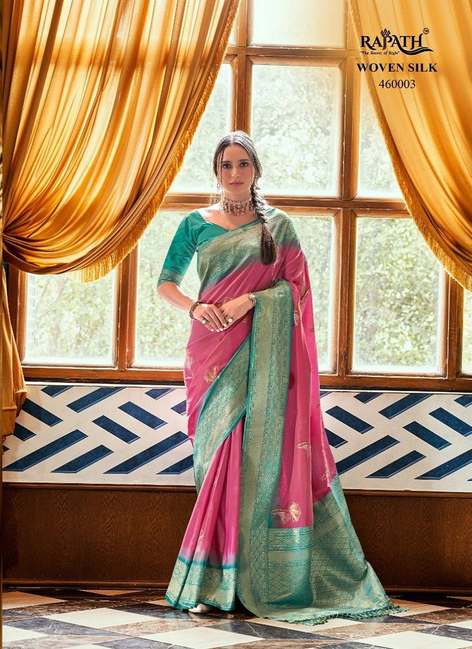 Roseberry Silk By Rajpath Pure Weaving Silk Sarees Online Wholesale