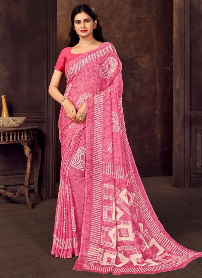 Ruchi Star Chiffon 73 Edition Regular Wear Wholesale Printed Sarees