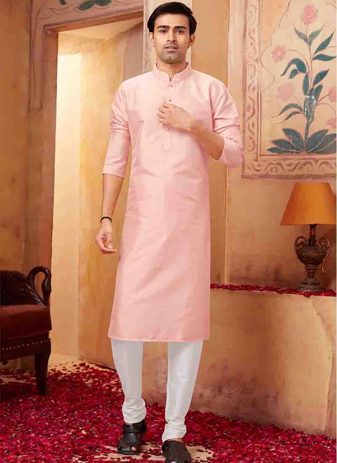 Pink Colour Silikana Exclusive Wear Wholesale Kurta Pajama 1540-8