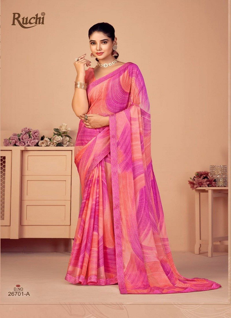 Simaya 20th Edition By Ruchi Chiffon Saree Catalog