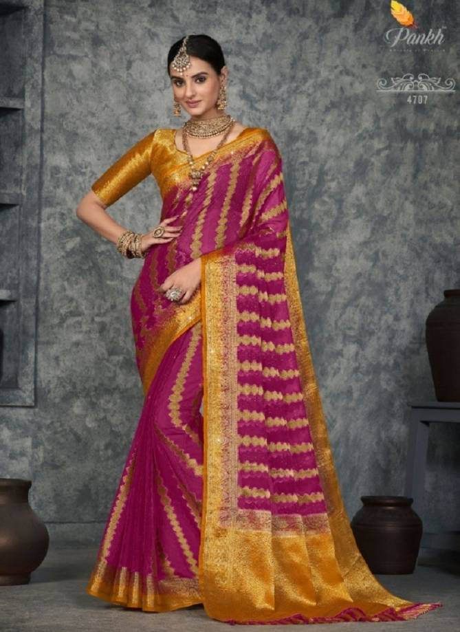 Suchitra Silk Vol 1 By Pankh Wedding Saree Catalog