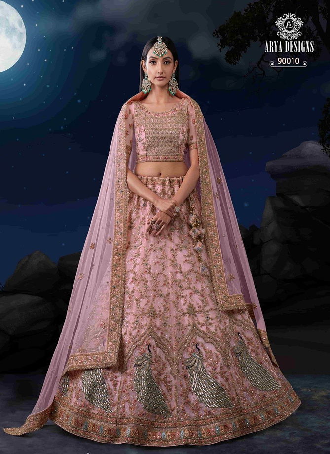 Kimaya VOL 5 By Arya Designs 90001 To 90010 Series Designer Net Lehenga Choli Wholesalers Suppliers In Mumbai