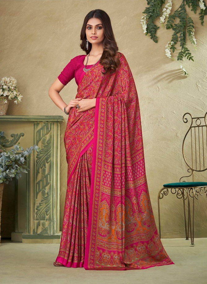 Vivanta Silk 16 By Ruchi Printed Silk Crepe Saree Wholesale Price In Surat