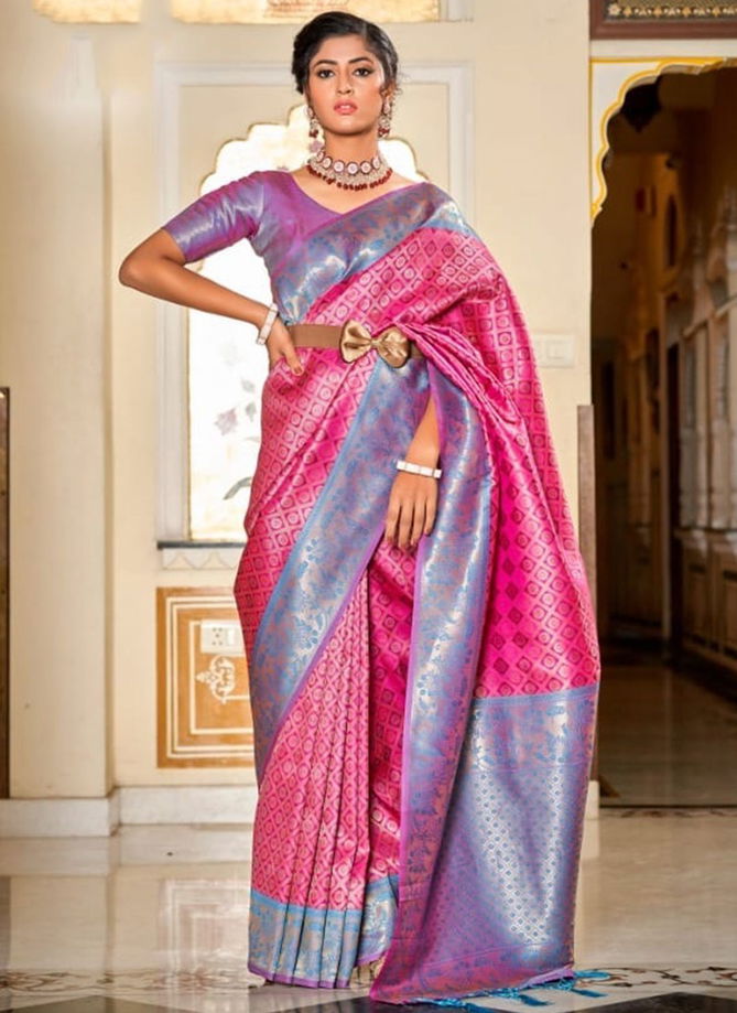 Pink Samiksha The Fabrica Function Wear Wholesale Designer Sarees Catalog 8010